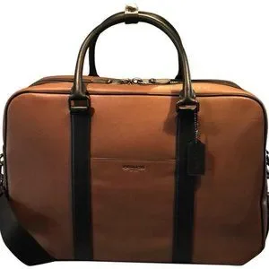 Coach Bags Coach Mens Overnight Saddleblackantique Nickel Leather Weekendtravel Bag Poshmark